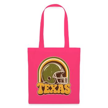 Texas Retro Football Helm - Stoffbeutel - Azalea - Vorne