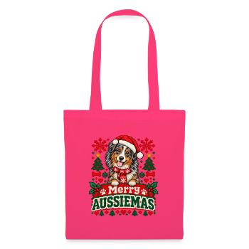 Australian Shepherd - Weihnachten - Stoffbeutel - Azalea - Vorne