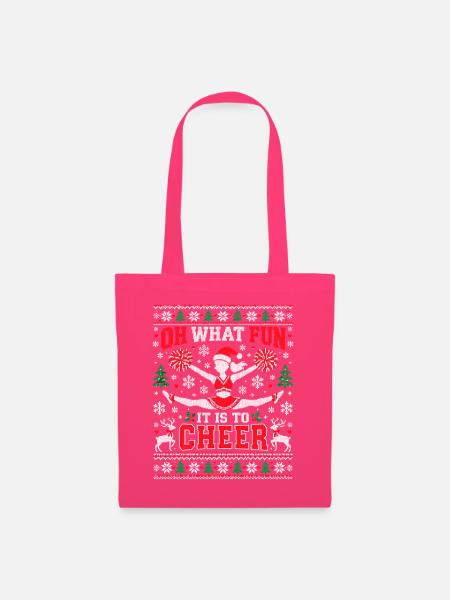 Oh What Fun Cheer Silhouette - Stoffbeutel - Azalea