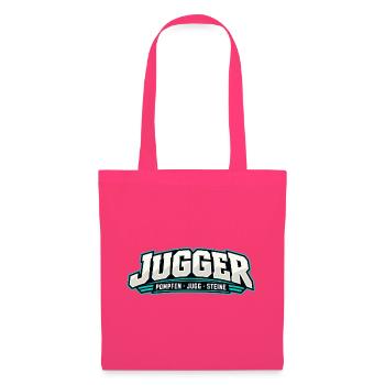 Jugger Logo Retro Neon Stil - Stoffbeutel - Azalea - Vorne