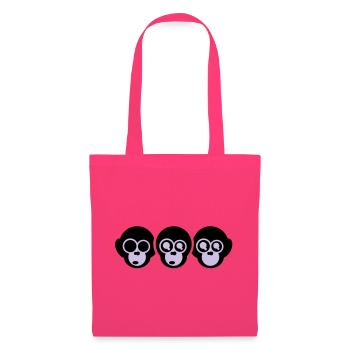 the three monkeys - Tote Bag - azalea - Front