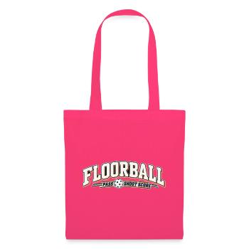 Floorball Pass Schuss Score - Stoffbeutel - Azalea - Vorne