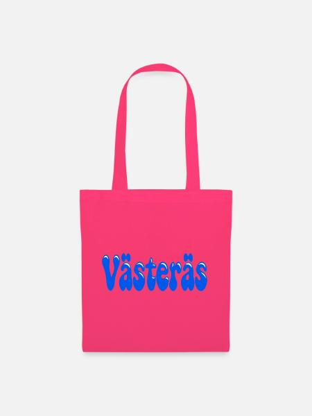 Västerås in blauen Buchstaben - Stoffbeutel - Azalea