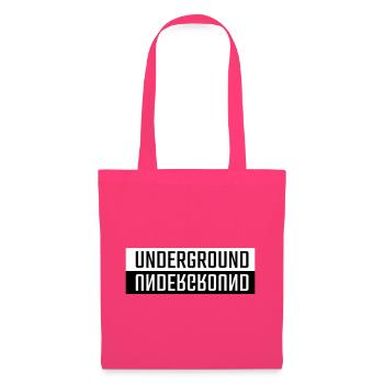 Double police d’arrière-plan - Sac en tissu - rose azalée - Devant