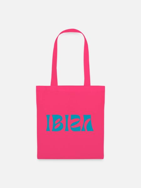 IBIZA Teal-Text - Stoffbeutel - Azalea