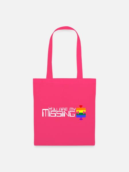 Du bist mein fehlendes Puzzleteil [Regenbogen] - Stoffbeutel - Azalea