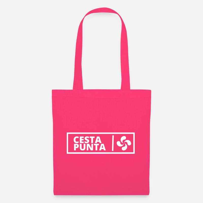 CESTA PUNTA CROIX BASQUE - Jeu de Pelote Basque - Sac en tissu - rose azalée