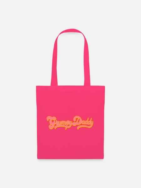 Grumpy Daddy Retro Script - Farbe "Exploitation" - Stoffbeutel - Azalea
