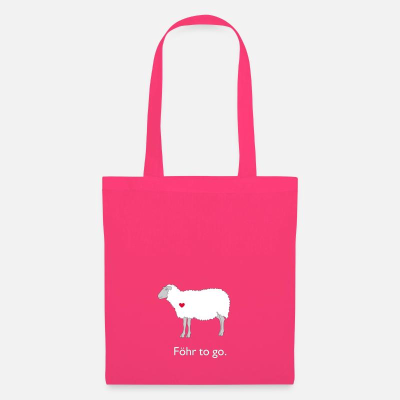 Föhr To Go - sheep - Tote Bag - azalea