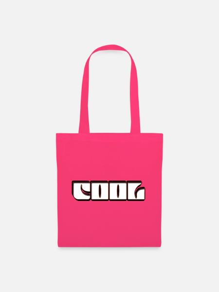Retro Neon Outline COOL - Stoffbeutel - Azalea