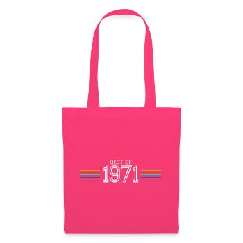 Best Of 1971 T-Shirt Humor Gift - Tote Bag - azalea - Front