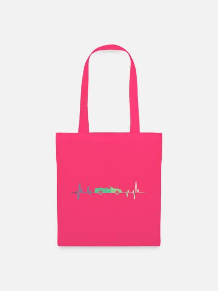 Cabriolet-Auto-T-Shirt - Stoffbeutel - Azalea