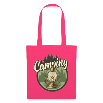 Lanterne de camping dans la forêt - Sac en tissu - rose azalée - Devant