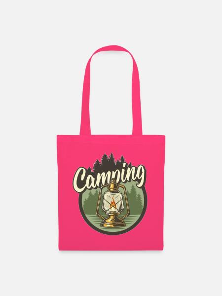 Campinglaterne im Wald - Stoffbeutel - Azalea
