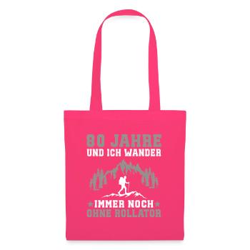 80 Jahre alt Geburtstag Berge wander 80 wandern - Stoffbeutel - Azalea - Vorne