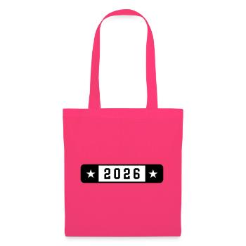 2026 - Sac en tissu - rose azalée - Devant
