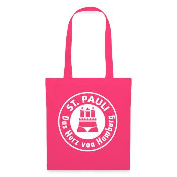 St Pauli. Das Herz von Hamburg. - Stoffbeutel - Azalea - Vorne
