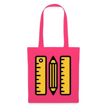 Pen Rulers Drawing Architecture - Tote Bag - azalea - Front