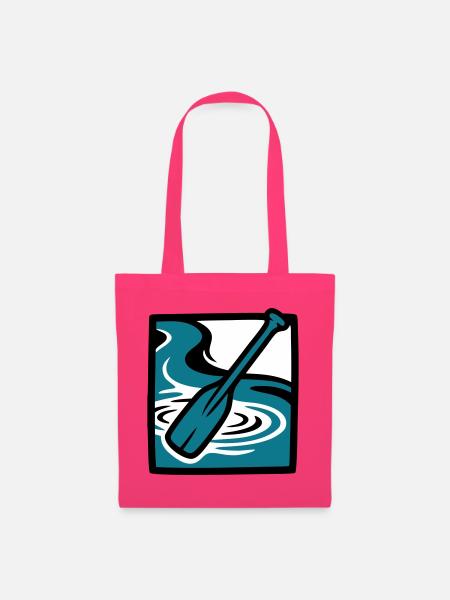 Paddel Fluss Wasser Icon - Stoffbeutel - Azalea