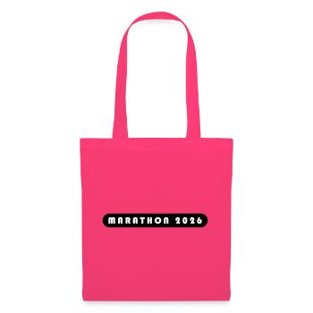 Marathon 2026 lettering - Tote Bag - azalea - Front