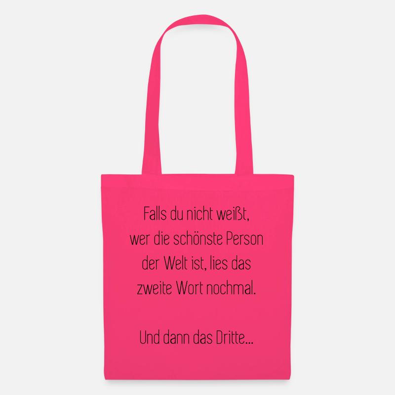 Du NICHT - Stoffbeutel - Azalea