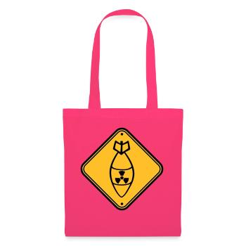 shield danger caution warning caution atomic bomb r - Tote Bag - azalea - Front