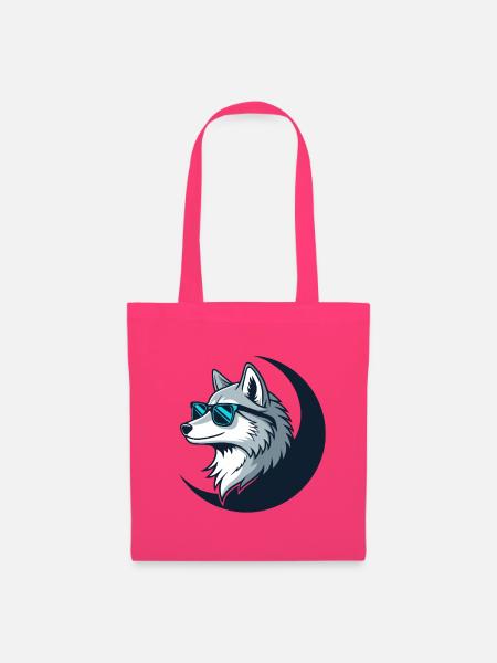 Wolf-Verspielte Sonnenbrille - Stoffbeutel - Azalea