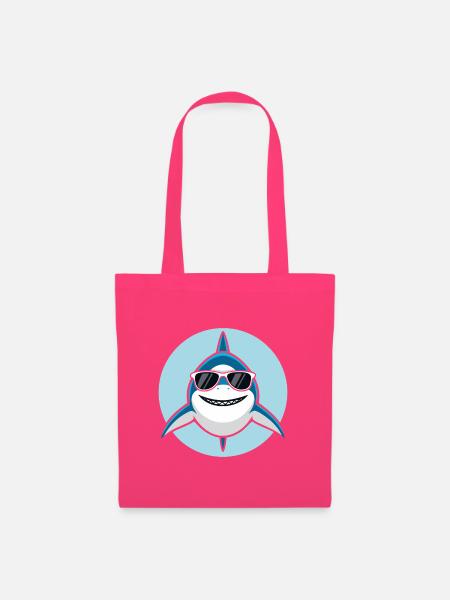 Cooler Hai mit Sonnenbrille - Stoffbeutel - Azalea