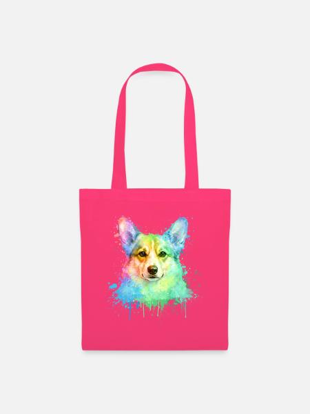 Corgi Aquarell Illustration - Stoffbeutel - Azalea