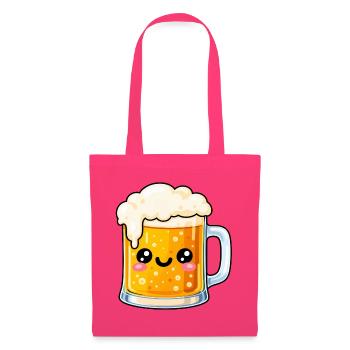 Kawaii Bierkrug Jubel - Stoffbeutel - Azalea - Vorne