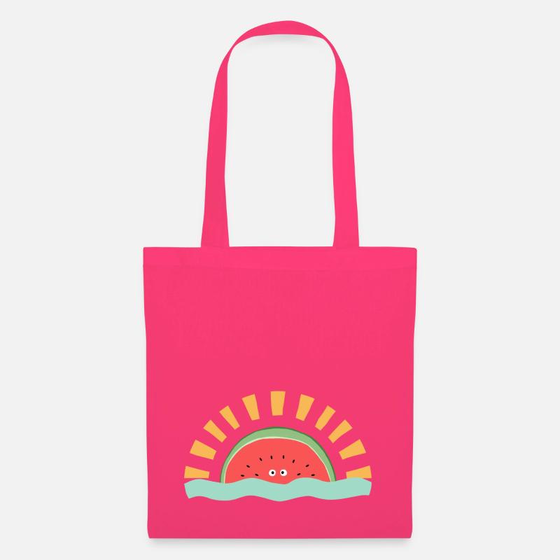 Lever de soleil à la pastèque - Sac en tissu - rose azalée