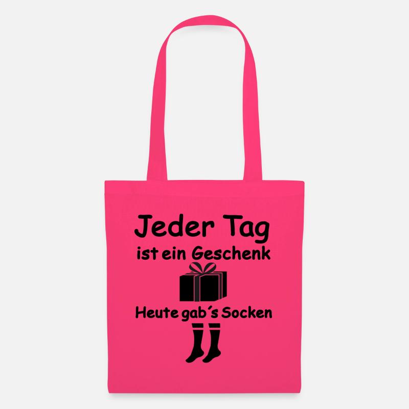 Jeder Tag ist ein Geschenk, heute gab´s Socken - Stoffbeutel - Azalea