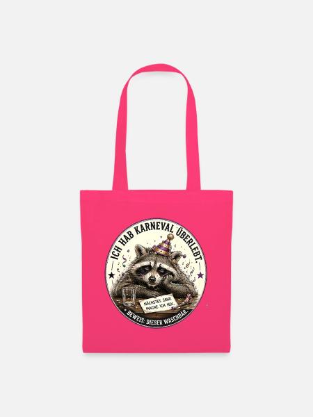 Waschbär Karneval Überlebt - Stoffbeutel - Azalea