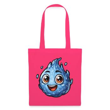 Kawaii Wassertropfen Smile - Stoffbeutel - Azalea - Vorne