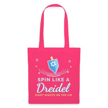 Dreh dich wie ein Dreidel-Hanukkah-Eiskunstlauf - Stoffbeutel - Azalea - Vorne