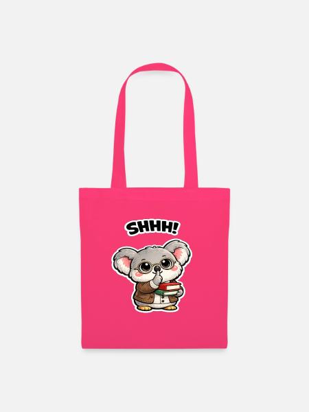 Schweigsamer Koala mit Büchern - Stoffbeutel - Azalea