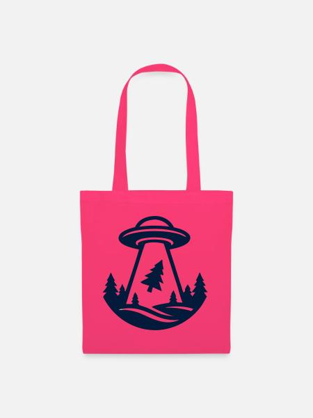 Ufo Entfuehrung Wald Logo - Stoffbeutel - Azalea