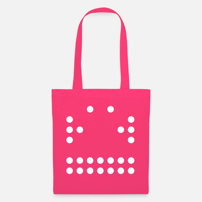 RandomWhiteDot5 - Sac en tissu - rose azalée