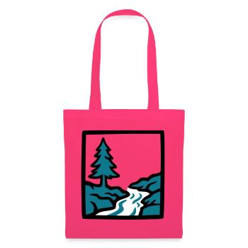 River Forest Nature Logo - Tote Bag - azalea - Front