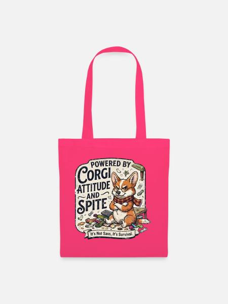 Corgi-Einstellung und Groll - Stoffbeutel - Azalea