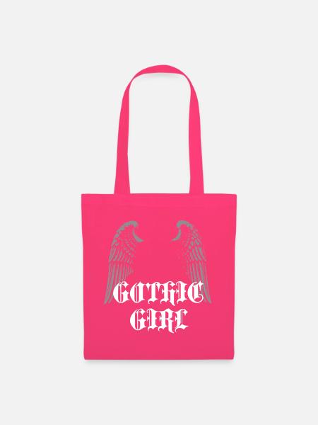Geflügeltes Gothic-Mädchen - Stoffbeutel - Azalea