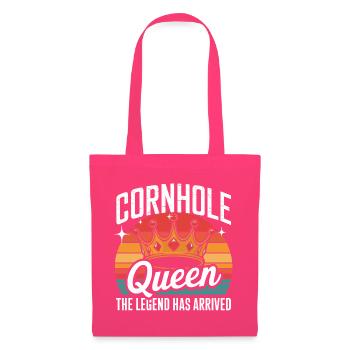  Cornhole Queen The Legend Has Arrived Königin Des - Stoffbeutel - Azalea - Vorne