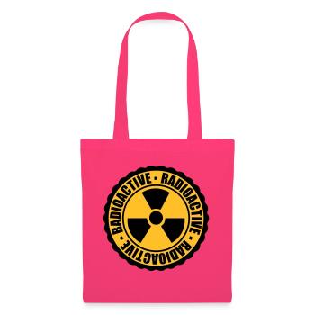 timbre danger prudence attention prudence bombe atomique - Sac en tissu - rose azalée - Devant
