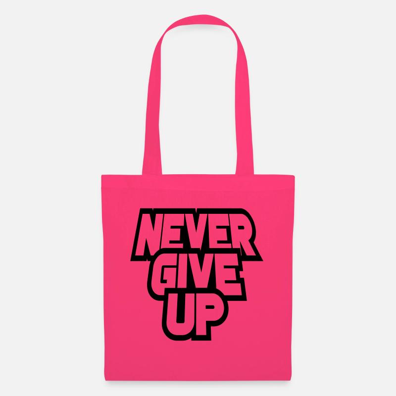 durchhalten cool never give up durchgestrichen log - Stoffbeutel - Azalea