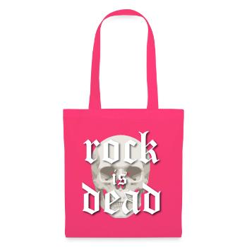 Le rock est mort Skull Gothic - Sac en tissu - rose azalée - Devant