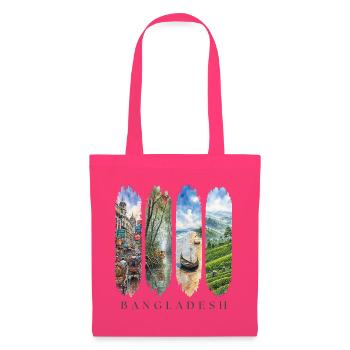 Bangladesch Travel – Kultur & Natur Motiv - Stoffbeutel - Azalea - Vorne
