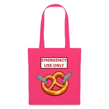 Notfall-Pretzel-Exklusivnutzung - Stoffbeutel - Azalea - Vorne