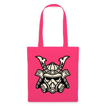 Cyber Samurai Gasmaske Logo - Stoffbeutel - Azalea - Vorne