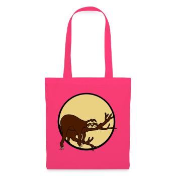 night moon sun evening round circle sloth despan - Tote Bag - azalea - Front