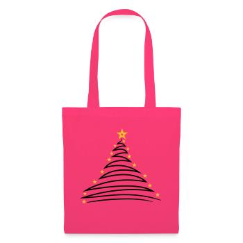 fir tree christmas tree fir star merry chris - Tote Bag - azalea - Front